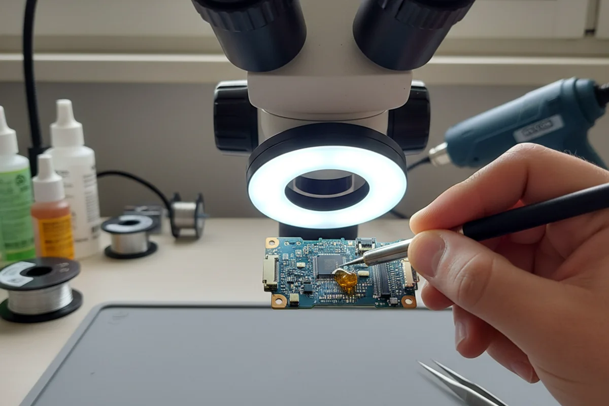 Microsoudure carte mère téléphone a Lancy Geneve