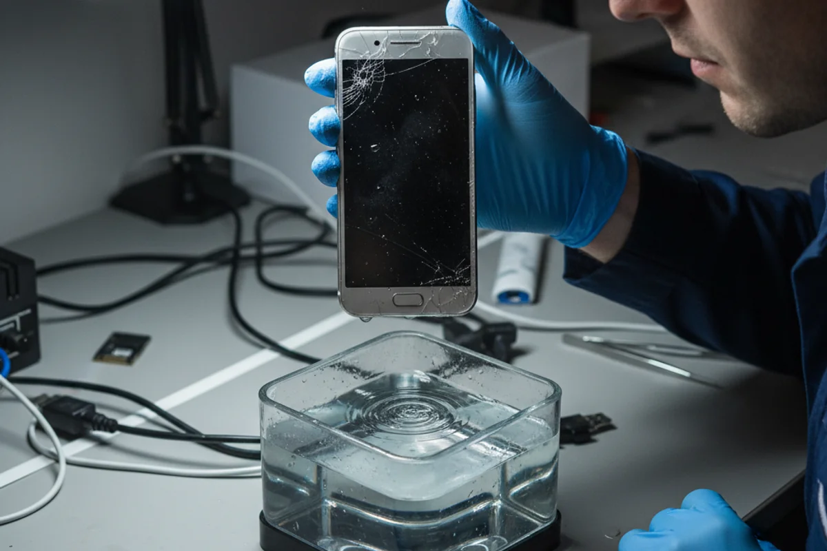 Sauvetage téléphone après liquide a Plainpalais Geneve